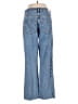 Zara Chevron-herringbone Blue Jeans Size 8 - photo 2