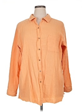Natural Reflections 3/4 Sleeve Button Down Shirt