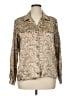 Worthington 100% Polyester Paisley Tan Long Sleeve Blouse Size 14 - photo 1