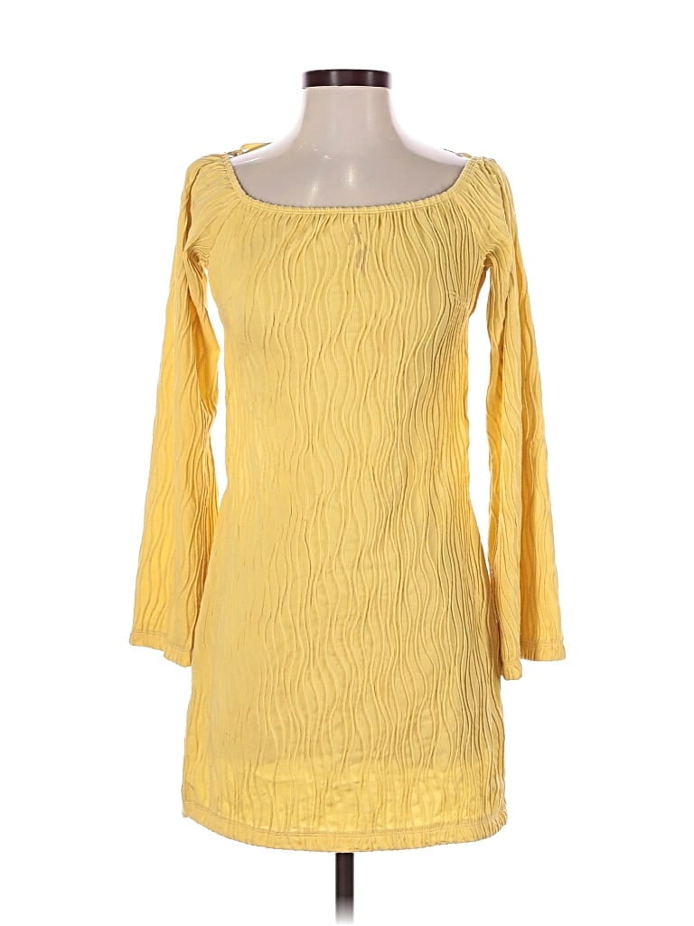 Pre-owned Shein Casual Dress In Yellow