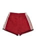 Adidas 100% Polyester Stripes Red Athletic Shorts Size S - photo 1
