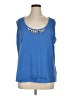 Ruby Rd. Blue Sleeveless T-Shirt Size 1X - photo 1