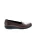 Clarks 100% Leather Brown Flats Size 8 1/2 - photo 1