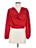 Assorted Brands 100% Polyester Red Long Sleeve Blouse Size M - photo 1