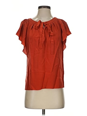 Rebecca Taylor Short Sleeve Silk Top (view 1)