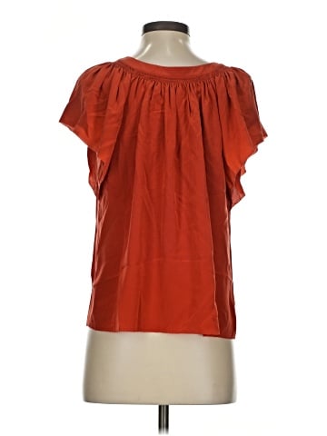 Rebecca Taylor Short Sleeve Silk Top (view 2)