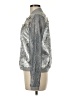 T Tahari 100% Polyester Metallic Silver Jacket Size M - photo 5