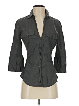 James Perse 3/4 Sleeve Button Down Shirt
