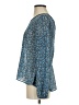 Eyelash Couture Blue Long Sleeve Blouse Size S - photo 5