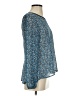 Eyelash Couture Blue Long Sleeve Blouse Size S - photo 4
