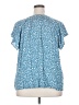 Torrid Blue Short Sleeve Blouse Size 2X Plus (2) - photo 2