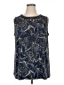 Catherines Blue Sleeveless Blouse Size 1X - photo 1