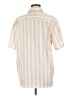 Urban Outfitters Stripes Ivory Short Sleeve Blouse Size M - photo 2