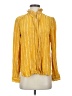 Ann Taylor Polka Dots Yellow Long Sleeve Blouse Size XS - photo 1