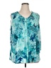 Catherines 100% Polyester Teal Sleeveless Blouse Size 1X - photo 1