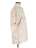 Urban Outfitters Stripes Ivory Short Sleeve Blouse Size M - photo 4