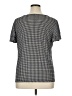 Adrianna Papell Houndstooth Black Short Sleeve Top Size 1X - photo 2