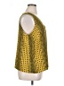 T Tahari 100% Polyester Yellow Sleeveless Blouse Size 1X - photo 4