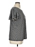 Adrianna Papell Houndstooth Black Short Sleeve Top Size 1X - photo 4