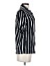 H&M 100% Viscose Stripes Black Short Sleeve Button-Down Shirt Size XS - photo 4