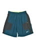 Nike Color Block Teal Athletic Shorts Size L - photo 1