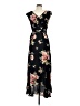 Cupshe 100% Polyester Floral Black Casual Dress Size M - photo 2