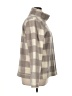L.L.Bean 100% Polyester Checkered-gingham Tan Turtleneck Sweater Size XL - photo 4