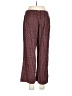 Old Navy 100% Rayon Hearts Burgundy Casual Pants Size Lg Petite - photo 2