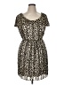 Guess Animal Print Brown Casual Dress Size 14 - photo 1