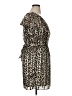 Guess Animal Print Brown Casual Dress Size 14 - photo 4