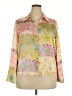 Zara 100% Polyester Color Block Gold Long Sleeve Blouse Size XXL - photo 1