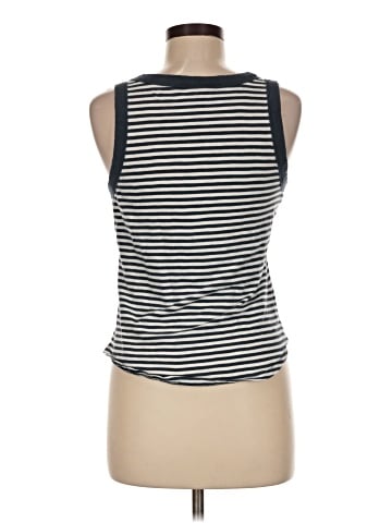 Madewell Whisper Cotton Crewneck Tank Top in Stripe (view 2)
