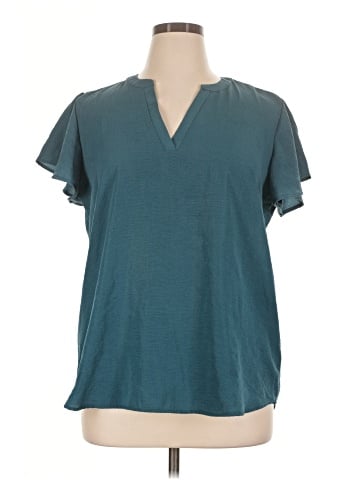 Maurices Short Sleeve Blouse (view 1)