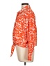 Nine West 100% Polyester Orange 3/4 Sleeve Blouse Size L - photo 5