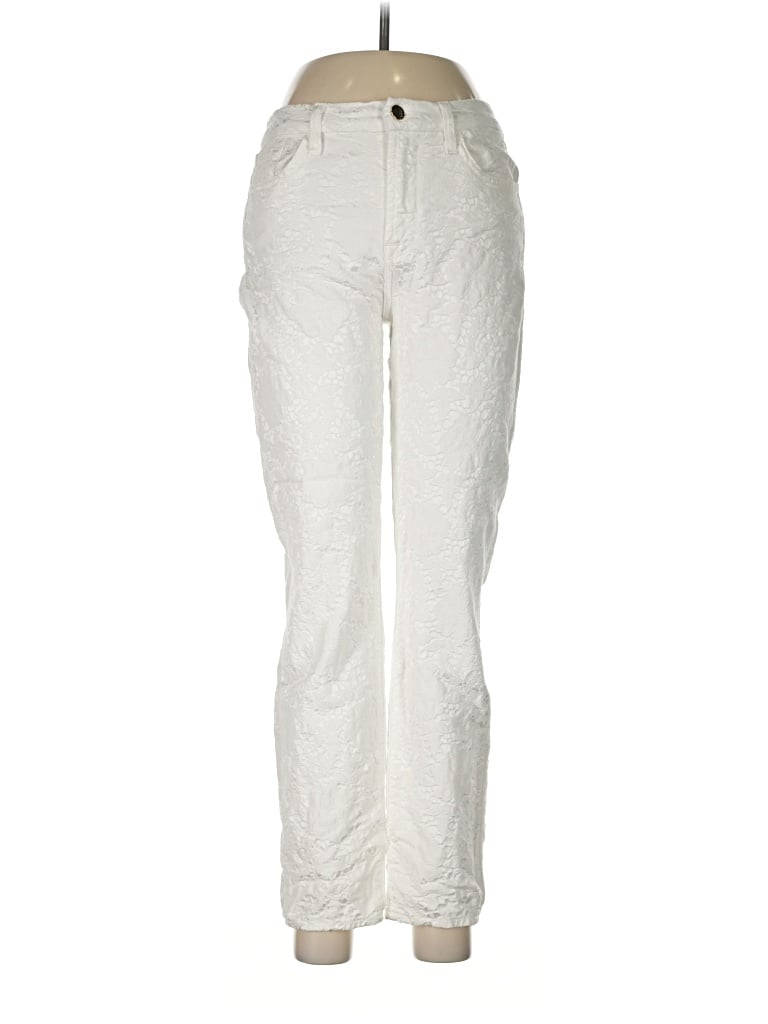 Pre-owned Jen7 By 7 For All Mankind Casual Pants In Ivory