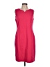 Talbots Solid Red Casual Dress Size 12 Petite - photo 1