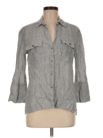 James Perse 3/4 Sleeve Button-Down Shirt (view 1)