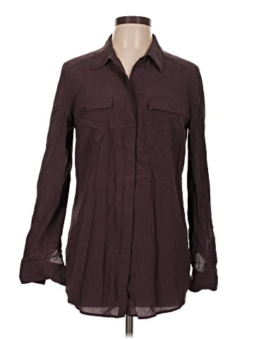 Ann Taylor Long Sleeve Silk Top (view 1)