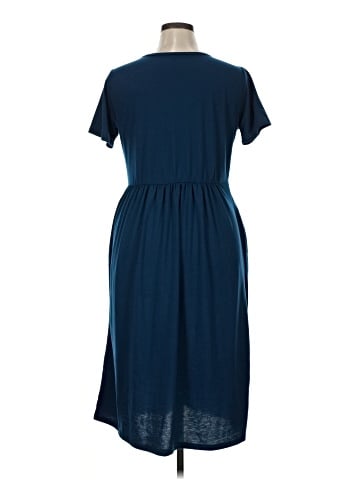 Tickled Teal Casual Dress (view 2)