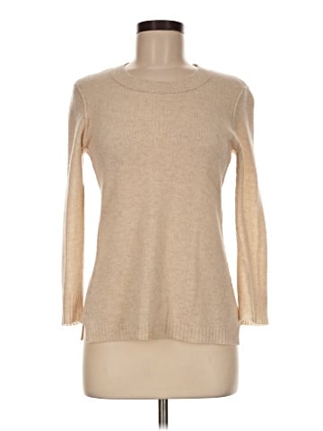 Aqua Cashmere Pullover Sweater (view 1)