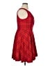 Elle Plaid Red Casual Dress Size 16 - photo 4