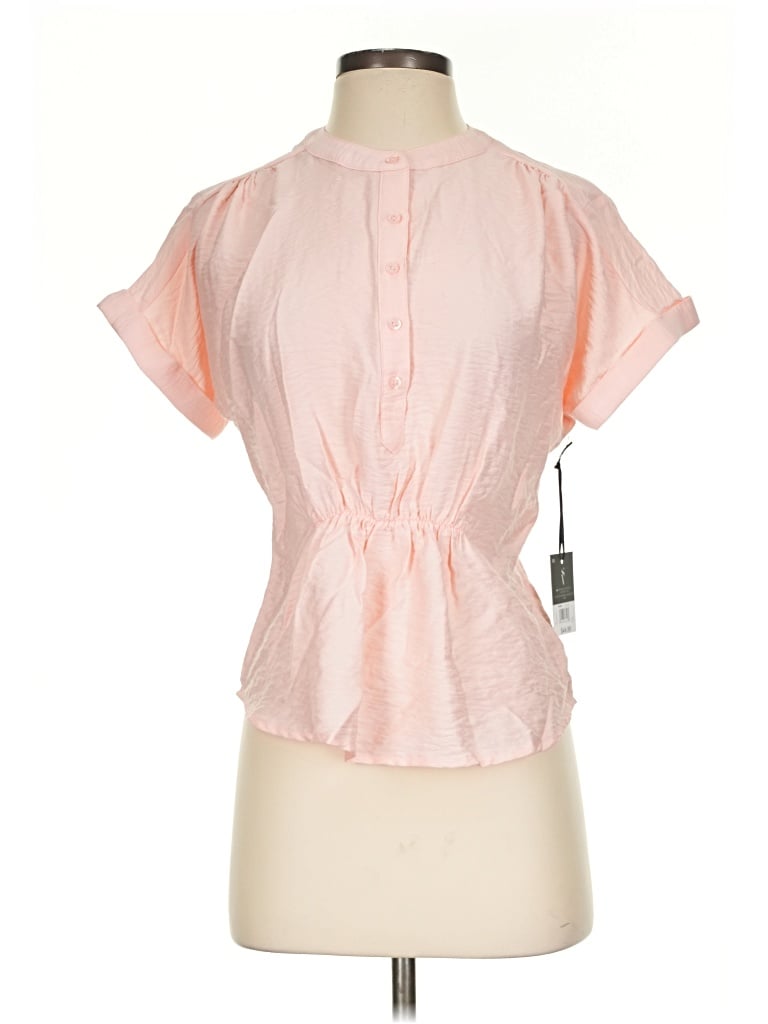 Simply Vera Vera Wang Short Sleeve Blouse In Pink