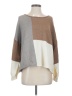 Hyfve Color Block Brown Pullover Sweater Size S - photo 1