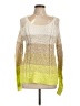 Hooked Up Color Block Yellow Pullover Sweater Size L - photo 1