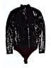 Express 100% Polyester Black Bodysuit Size M - photo 2