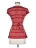 579 Red Short Sleeve Blouse Size S - photo 2