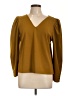 Ann Taylor Factory Brown Long Sleeve Blouse Size L - photo 1