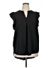 Zenana 100% Polyester Black Sleeveless Blouse Size XL - photo 1