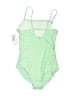 Old Navy Chevron-herringbone Green One Piece Swimsuit Size 18 - photo 2