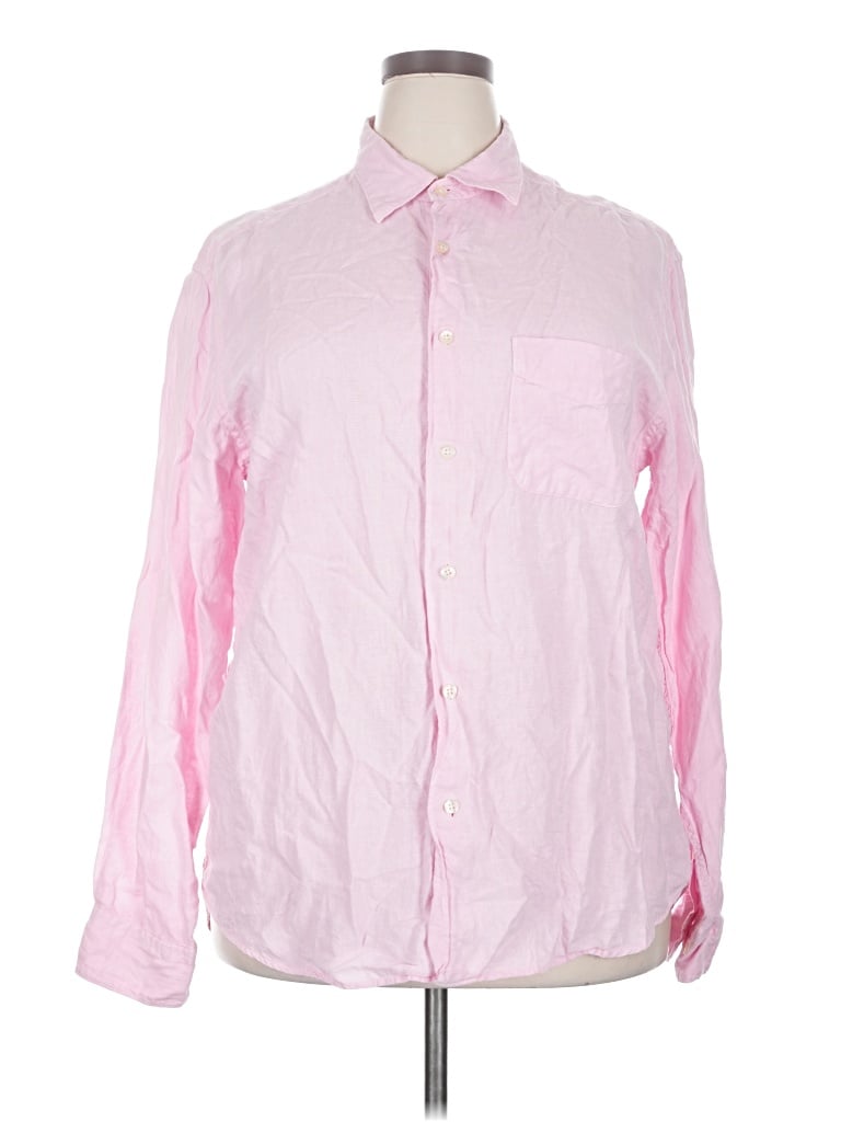 Pre-owned Hartford Long Sleeve Button Down Shirt In Pink